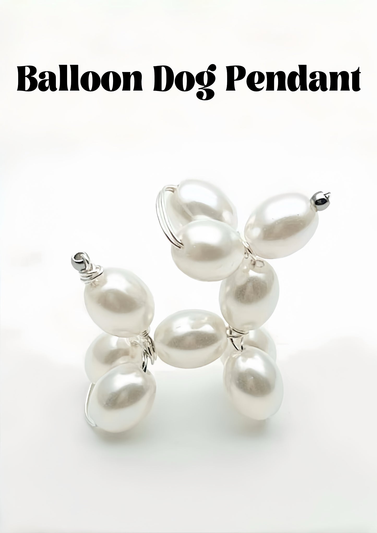 Pearl Balloon Dog Pendant Kit