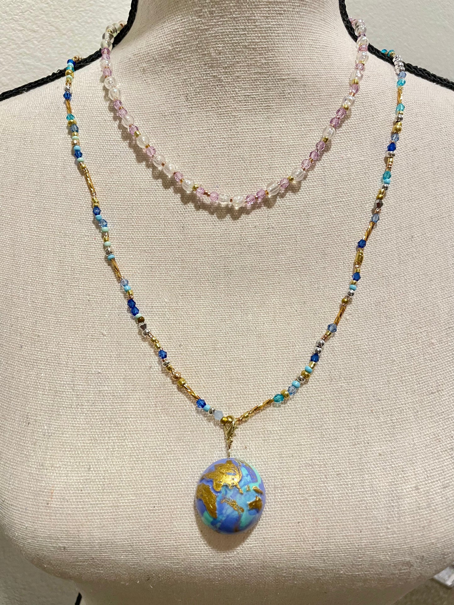 Golden Earth Necklace 28 inches