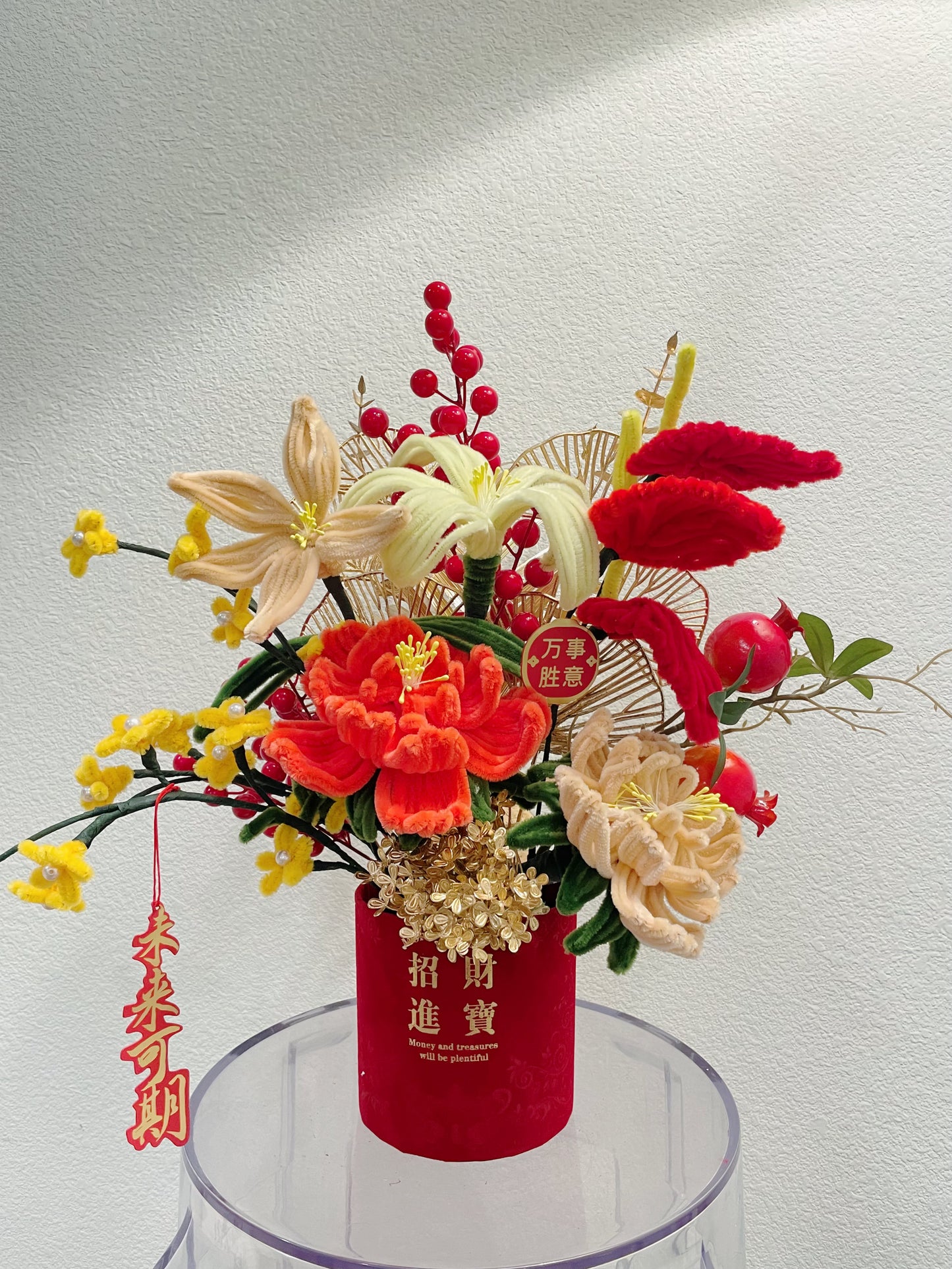 New Year Flowers in Full Bloom Bucket