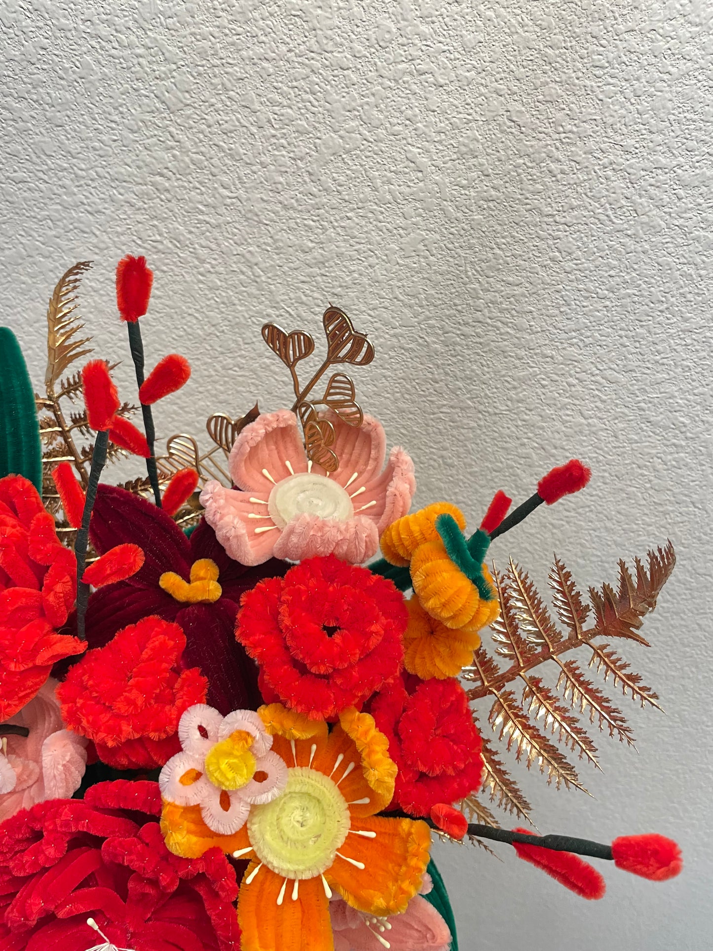 Large Red Flowers Bucket