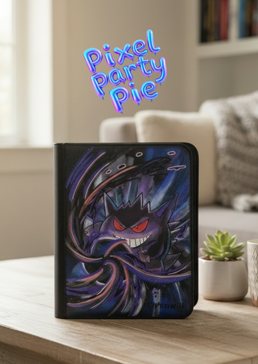 Fonwill Trading Card Binder 9 Pocket, 360 Pockets Trading Card Holder Book x Gengar