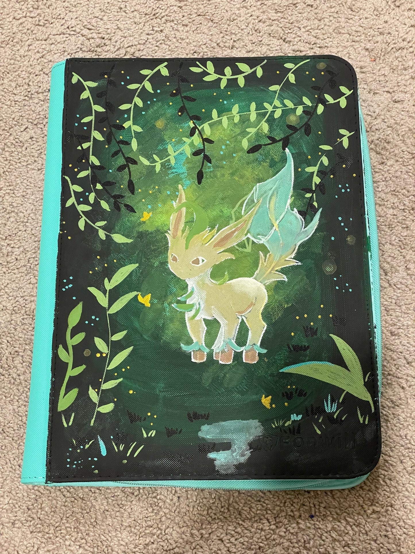 Leafeon x Fonwill Trading Card Binder 9 Pocket, 360 Pockets Trading Card Holder Book