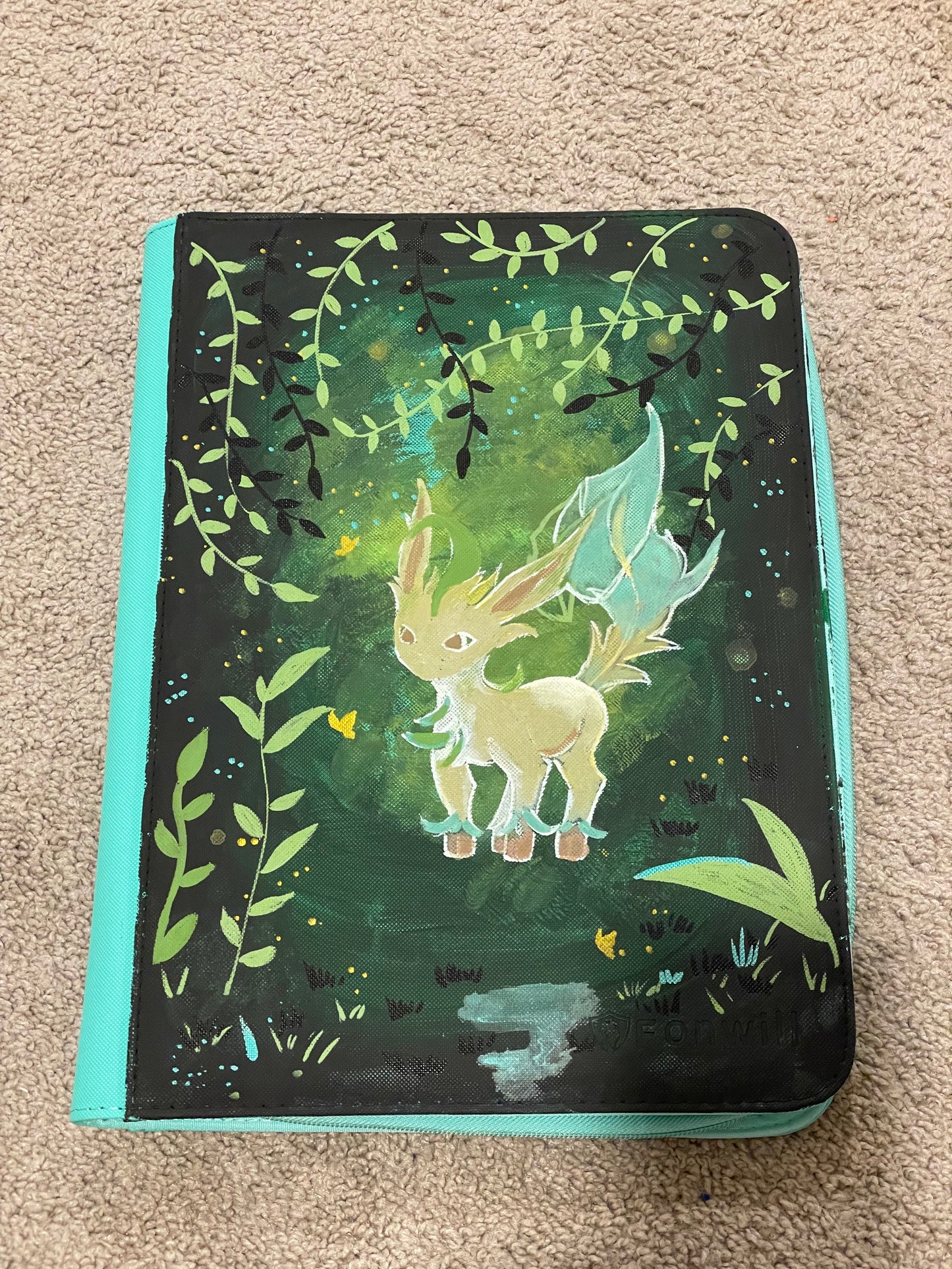 Leafeon x Fonwill Trading Card Binder 9 Pocket, 360 Pockets Trading Card Holder Book