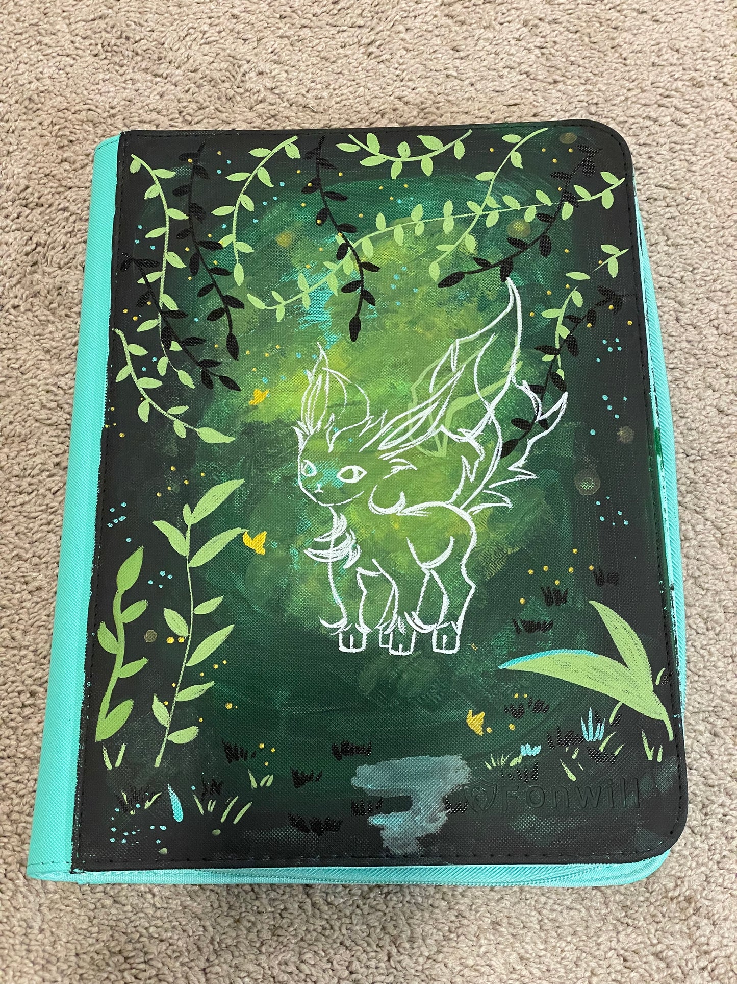 Leafeon x Fonwill Trading Card Binder 9 Pocket, 360 Pockets Trading Card Holder Book
