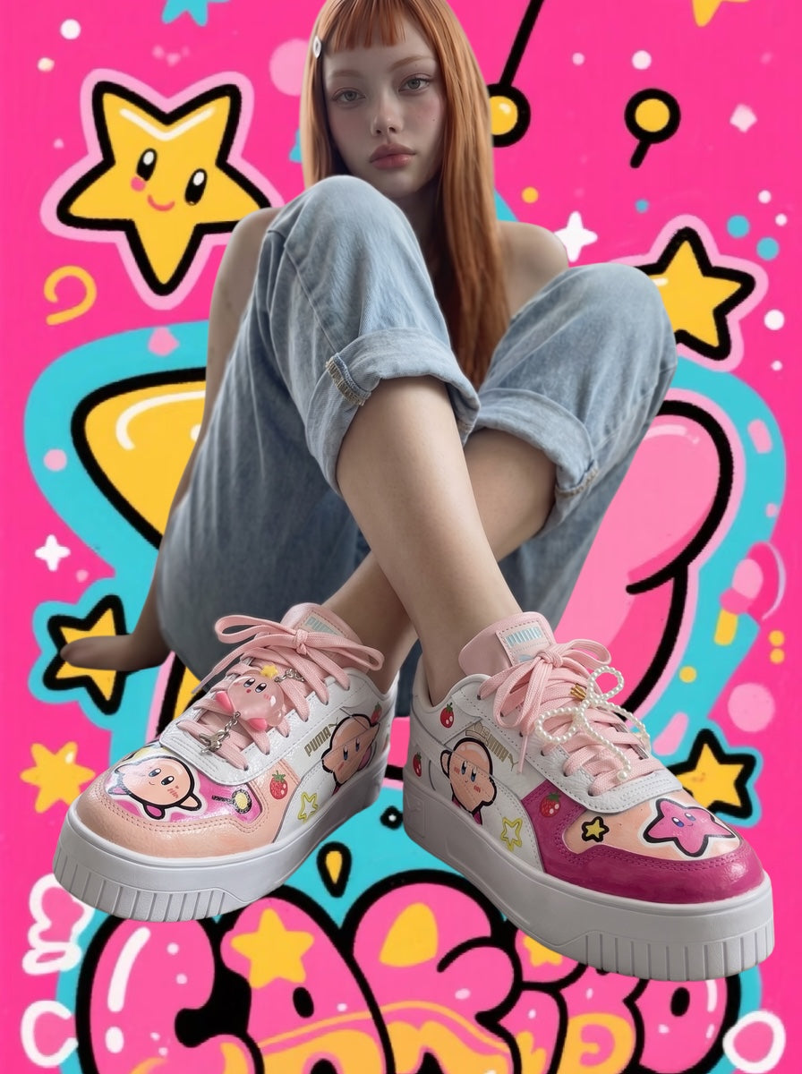 Kirby x Air Jordan pink Man Size 5 Woman Size 7.5 EU size 38
