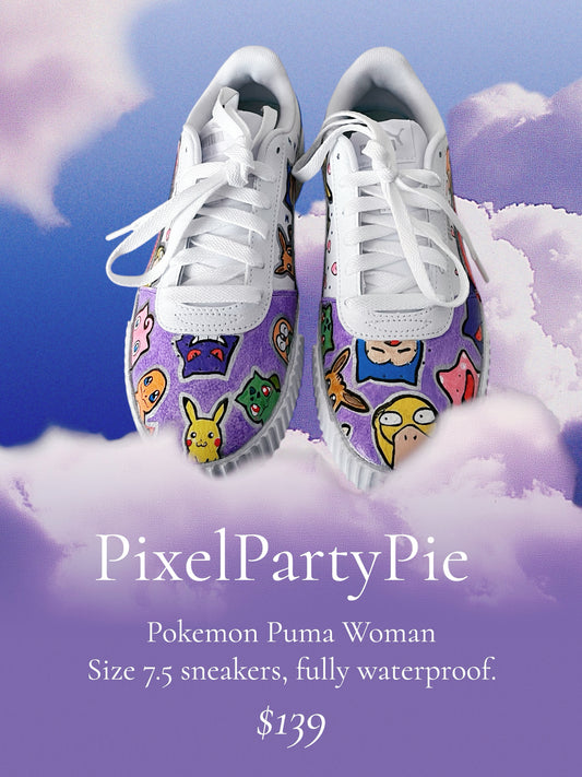 Puma women size 7.5 x Pokémon