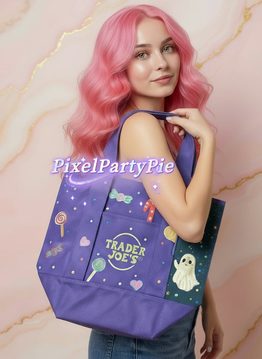 Purple Ghost Trader Joe bag