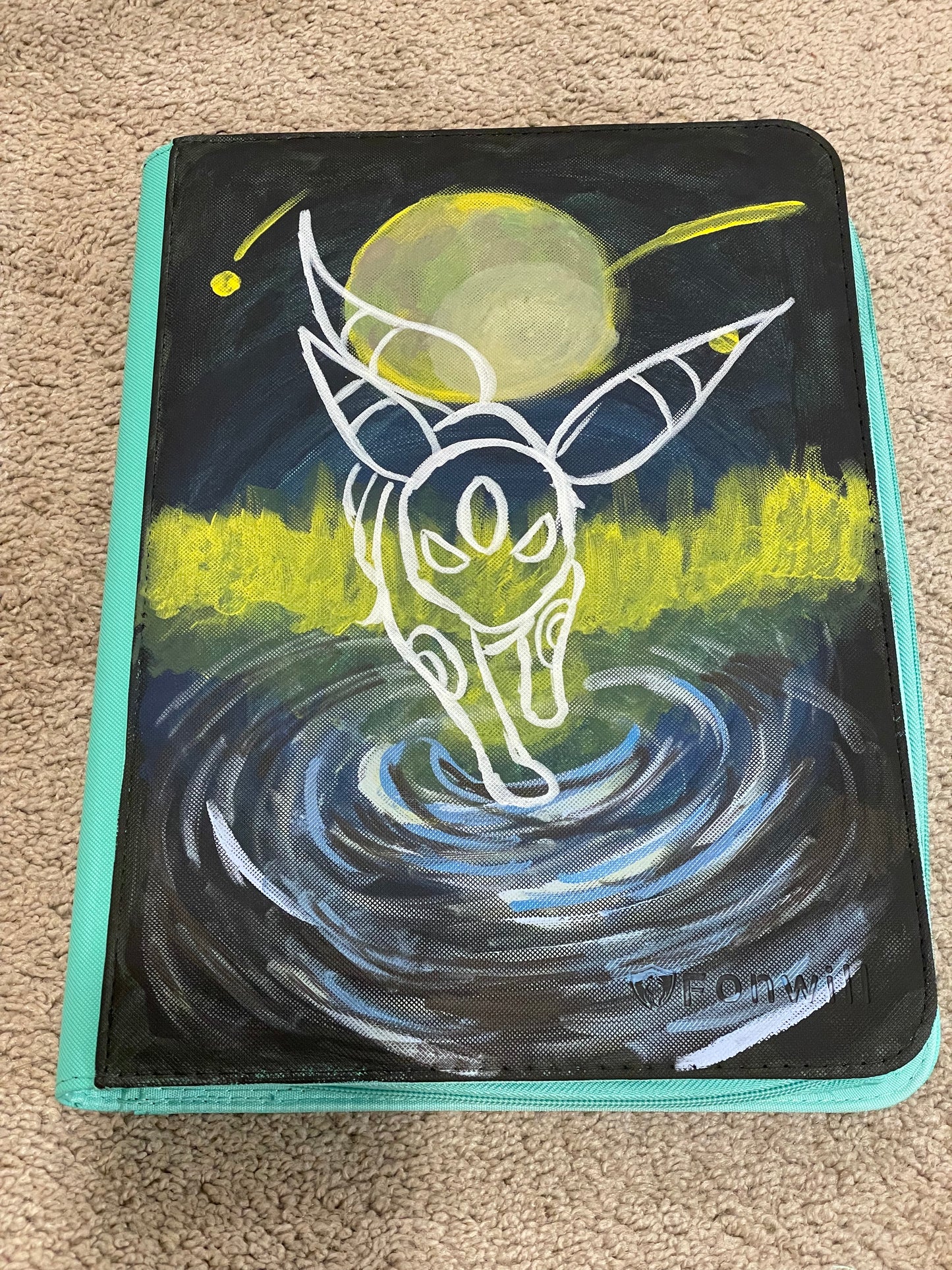 Umbreon x Fonwill Trading Card Binder 9 Pocket, 360 Pockets Trading Card Holder Book