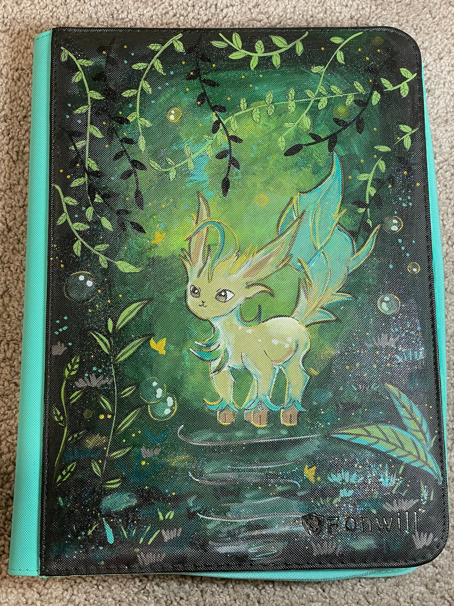 Leafeon x Fonwill Trading Card Binder 9 Pocket, 360 Pockets Trading Card Holder Book