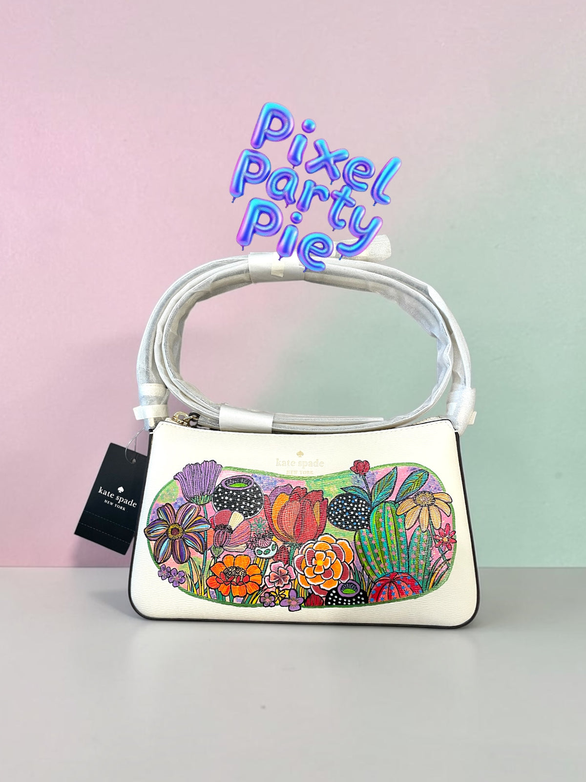pink & red floral crossbody