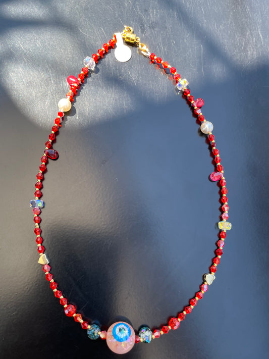Eyeball necklace 16 inches