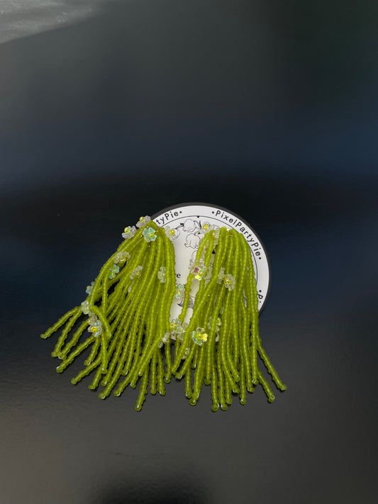 Earrings green