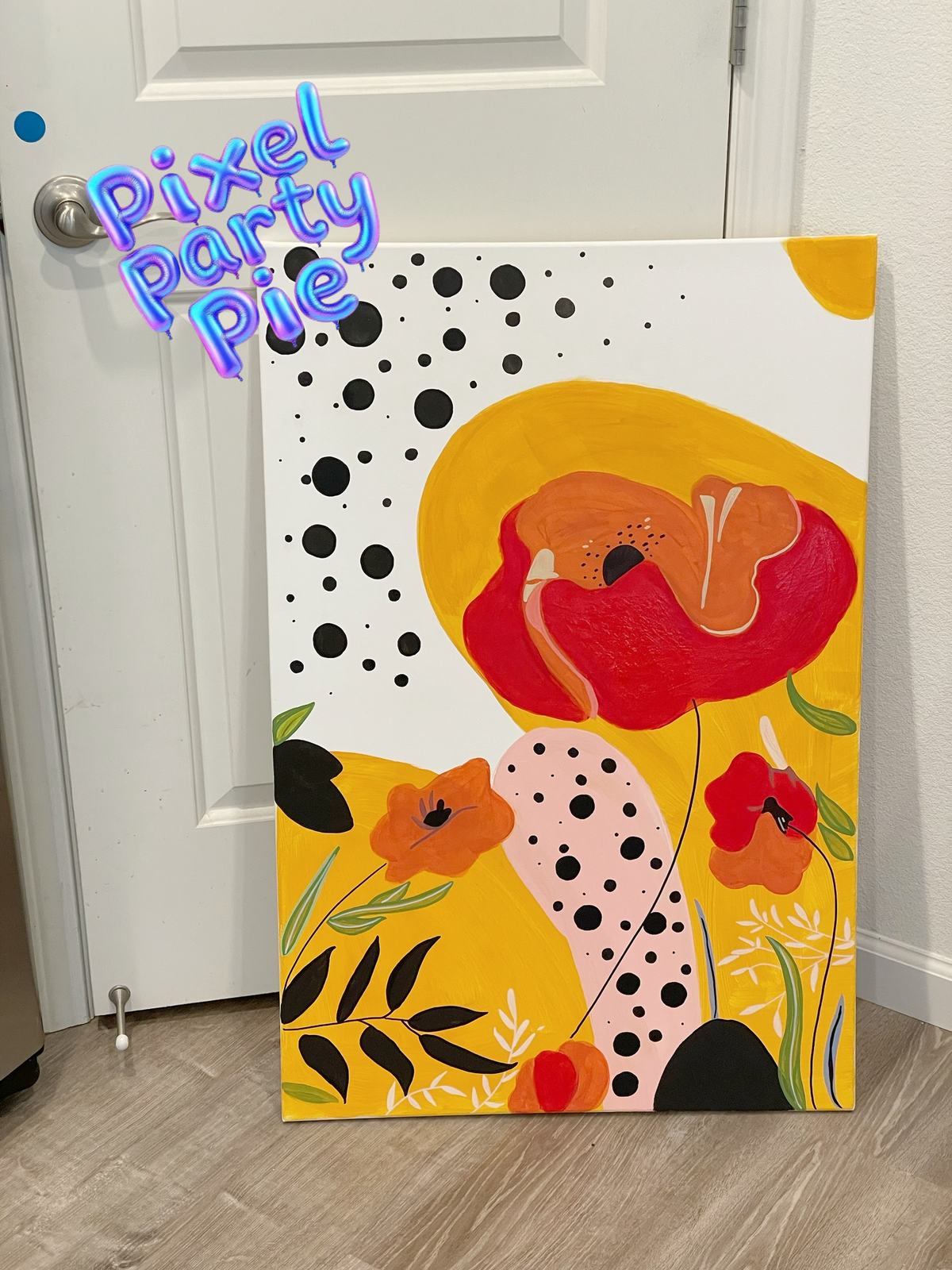 36 x 24 inches painting- California Poppy