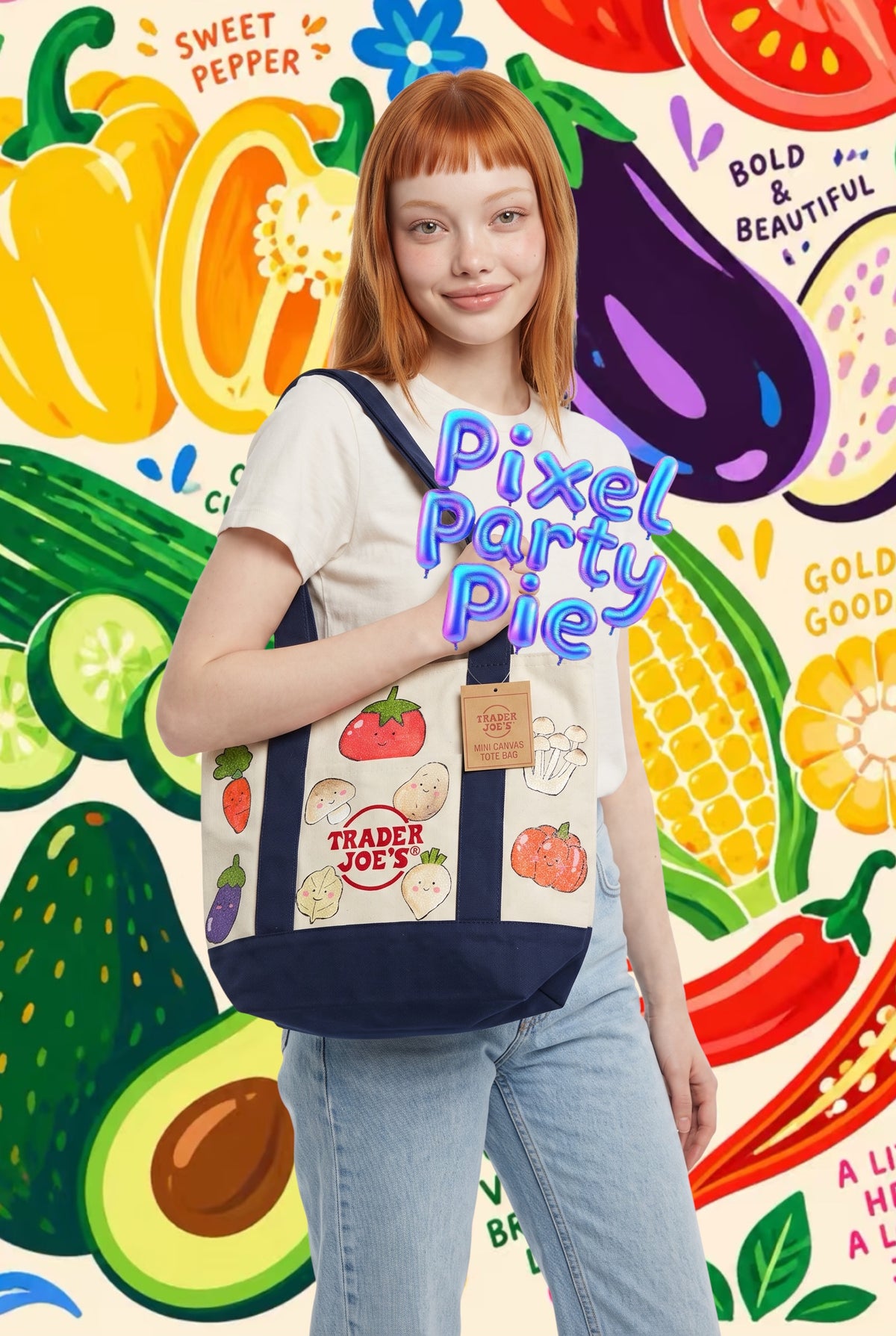 vegetables TJ navy, green