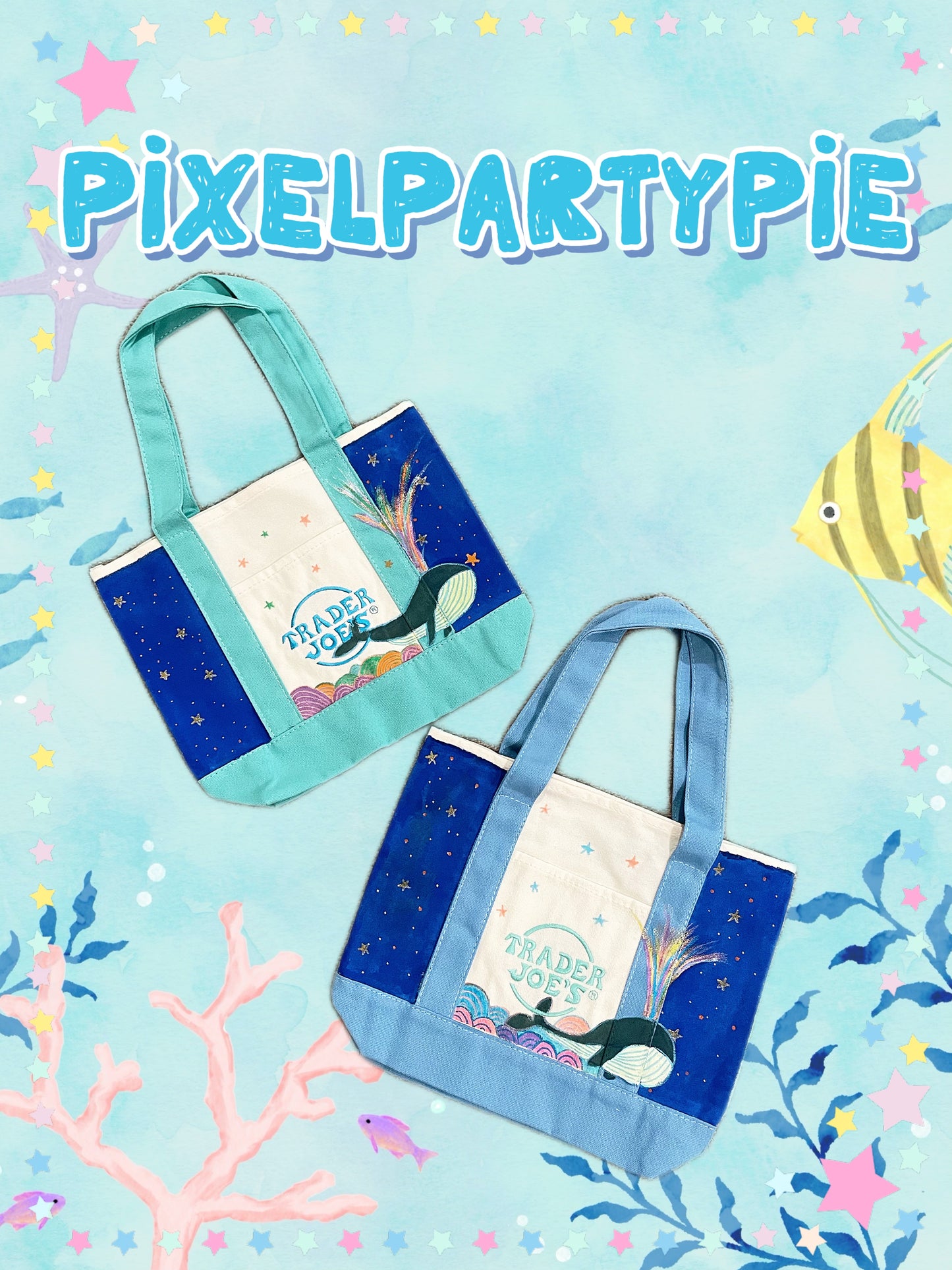 Blue Whale Trader Joe bag