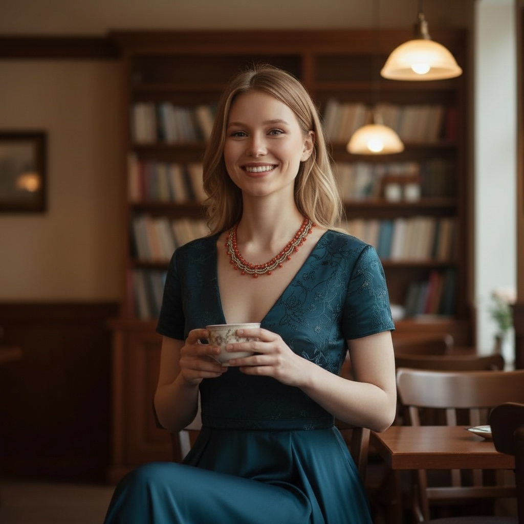 Red lunar new year beading beauty