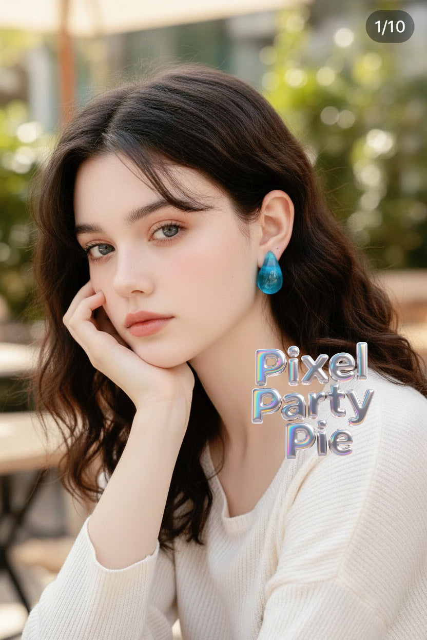 Raindrop Earrings available in 4 Colors