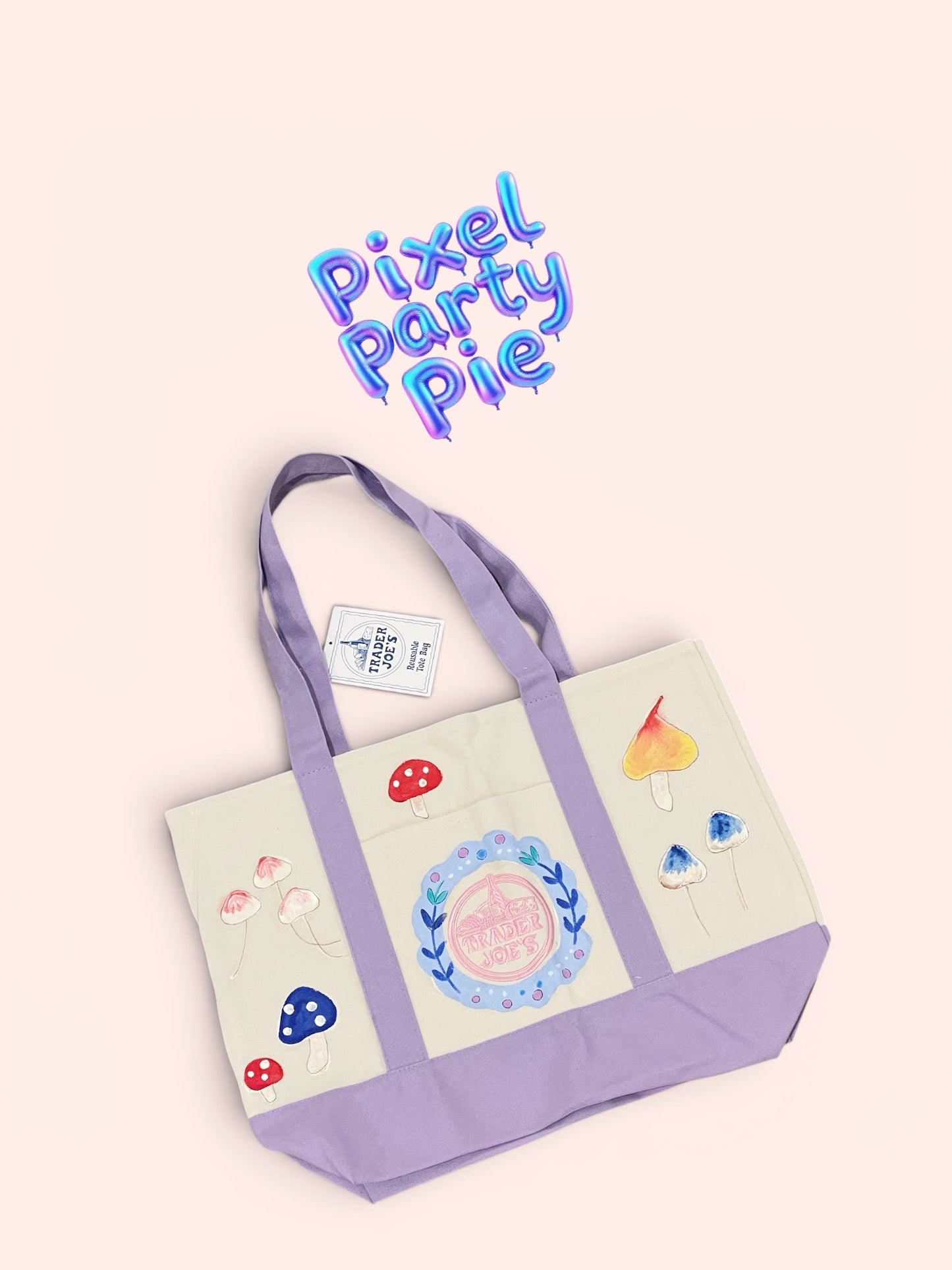 Large Trader Joe Bag x Mushroom
